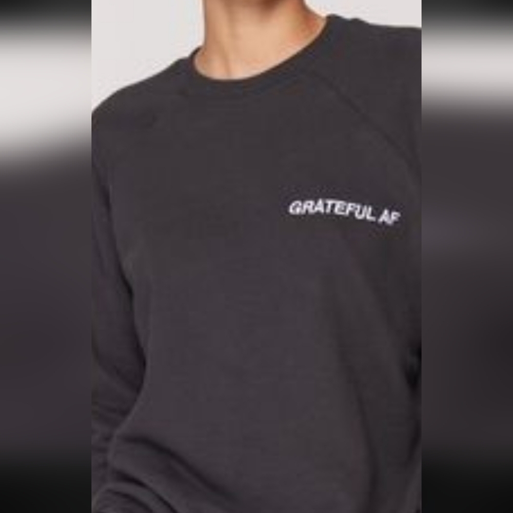 Spiritual Gangster Grateful AF Black Sweatshirt
